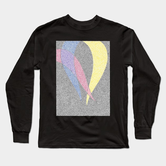 Colored Flames Long Sleeve T-Shirt by ExaltB2